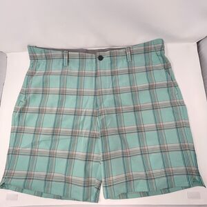 Tommy Bahama Mens My Caddie Green Plaid Sport IslandZone Shorts Colorful Size 40